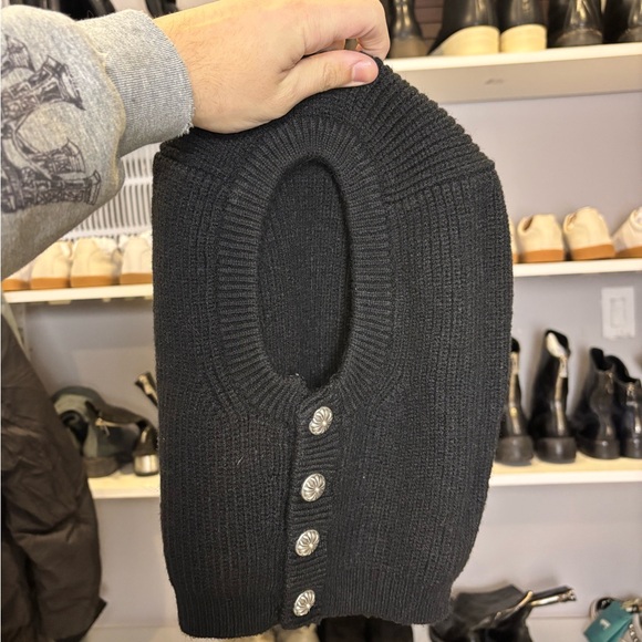 Chrome Hearts Cashmere Balaclava – Sterling Hardware – Black